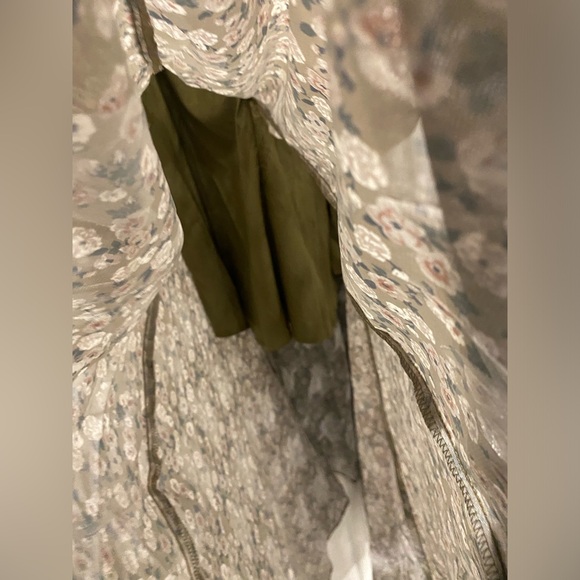 New! Joyfolie womens Isabella maxi dress olive floral - Picture 4 of 14